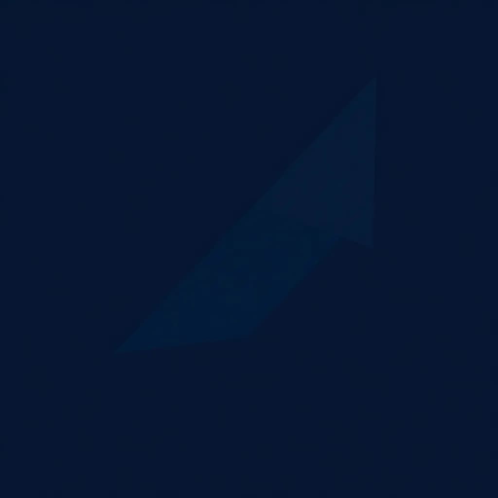 Geometric dark blue background with overlapping triangles in different shades of blue